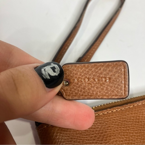 Coach corner zip wristlet caramel small - Picture 4 of 7